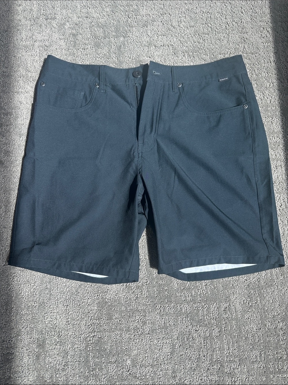Quiksilver Men's Black Flat Front Performance Amphibian Shorts